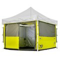E-Z Up Work Cube Shelter, 10' W x 10' L, Straight Leg, Limeade WC10SLLA